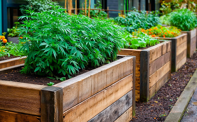 Высокие грядки для аутдорного гровинга Высокие грядки