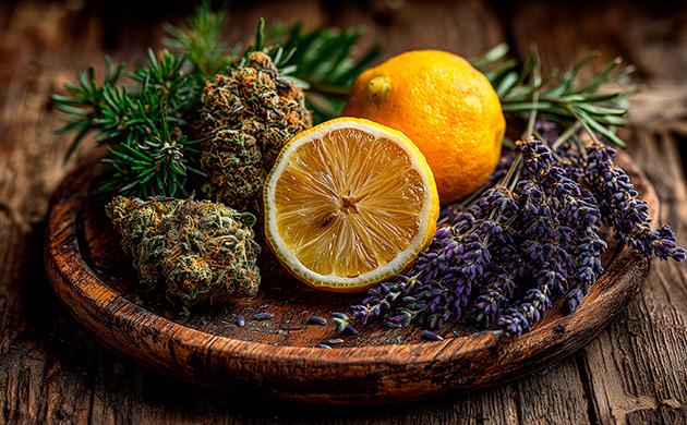 АК‑47: интенсивный фруктово-сладкий запах, сложный терпеновый букет и смолистые шишки Терпеновый профиль ak-47