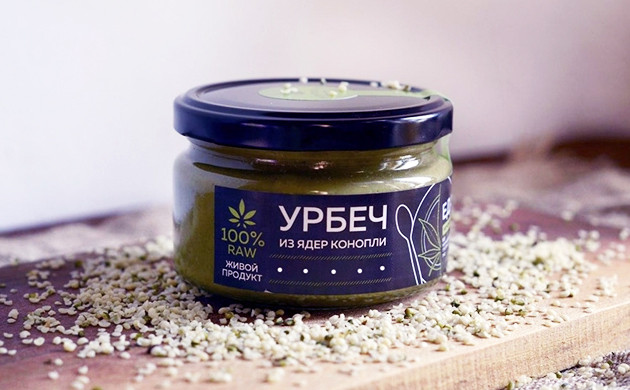 Урбеч из семян конопли Баночка урбеча из ядер конопля