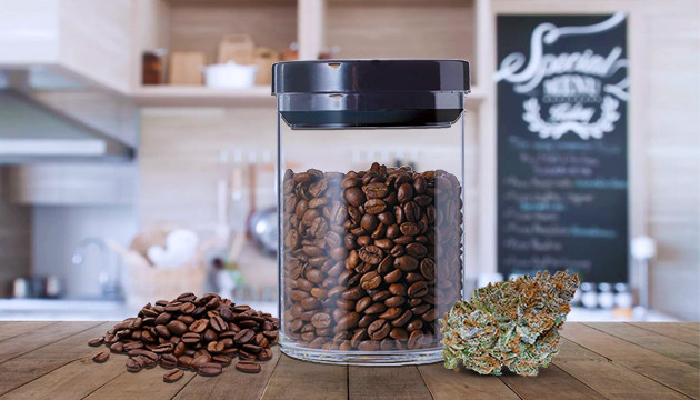 Положить марихуану в банку из под кофе Кофейная банка