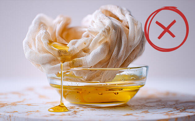 Как правильно отфильтровать канна-масло без потери качества Процеживание канна-масла через марлю без сильного отжима