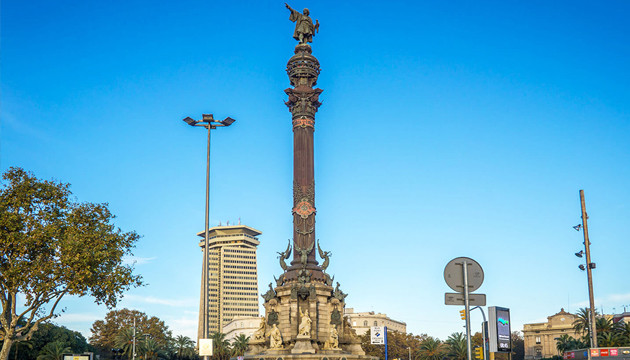 Скульптура Христофора Колумба в Барселоне Памятник Христофору Колумбу