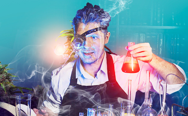 Лупа на голову для осмотра конопли