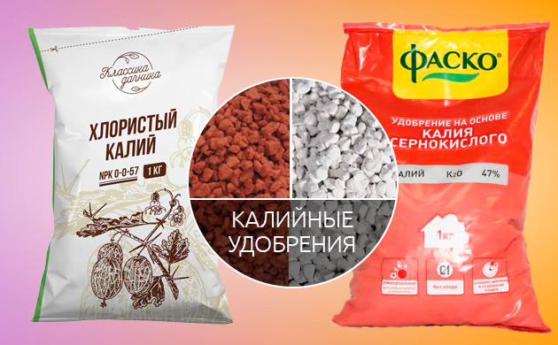 Калийные удобрения Хлористый и сернокислый калий