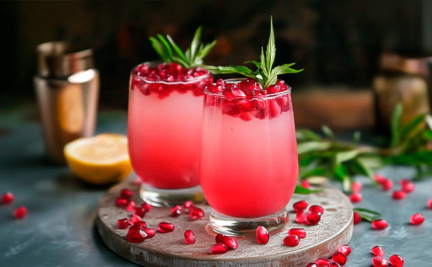 Рецепт пряного гранатового коктейля с каннабисом Пряный гранатовый коктейль с коноплей