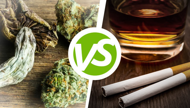 Алкоголь и табак оказались более вредными, чем конопля и грибы Алкоголь и табак оказались более вредными, чем конопля и грибы