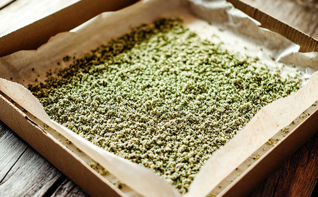 Идеальный способ сушки бабл хэша Сушка на пергаменте в коробке