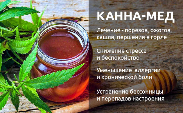 Польза канна-меда Терапевтический эффект меда с коноплей