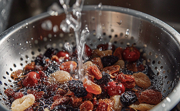 Подготовка сухофруктов: важный шаг при приготовлении Мягкие и клейкие канна-шарики с сухофруктами