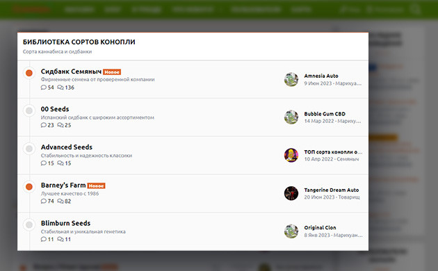 Библиотека сортов конопли форума Семяныча Раздел форума семяныча – Библиотека сортов конопли
