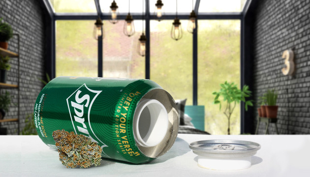 Купить алюминевую банку с тайным отделением Специальная банка с тайником