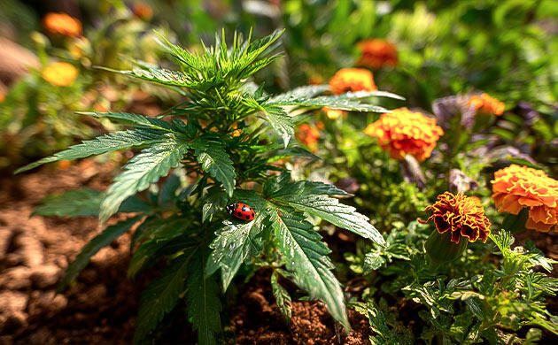 Растения‑компаньоны для защиты и маскировки конопли Конопля и растения‑компаньоны