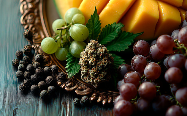 Аромат и вкус сорта Grape Ape Терпеновый профиль Grape Ape