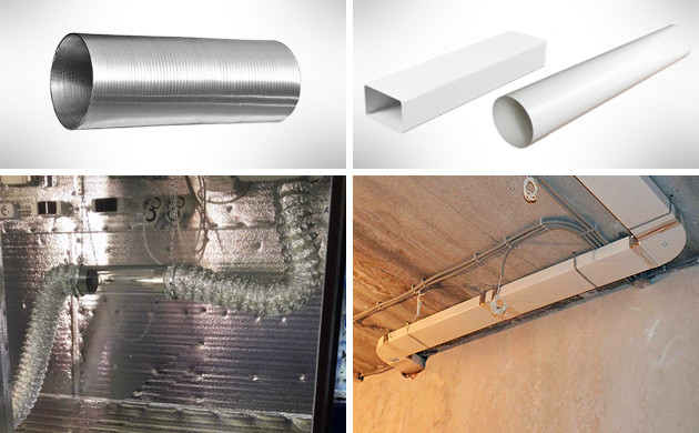 Гофрированный воздуховод Aludec Разновидности воздуховодов