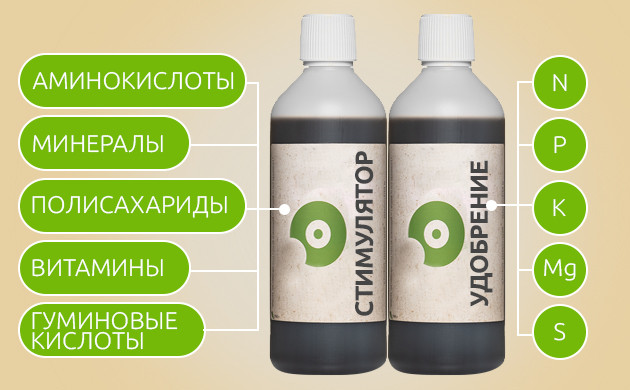 Состав стимуляторов и удобрений Элементы содержащие стимуляторы и удобрения