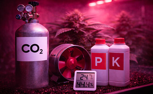 Регулирование освещения, влажности и питания для каннабиса Баланс света, питания и климата в грове каннабиса