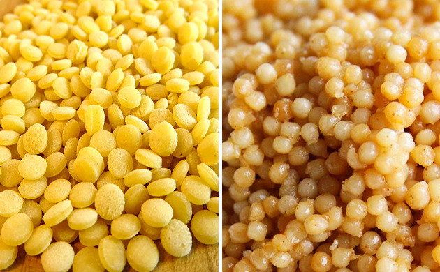 Кус-кус в сыром и сваренном виде