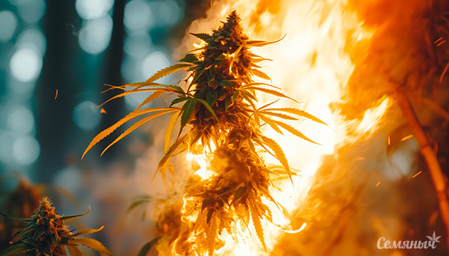 Появление эйфории и счастья после пожара на конопляной ферме Пожар на конопляной ферме в Таиланде