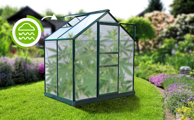 Подъемные верхние панели теплицы Пассивная вентиляция