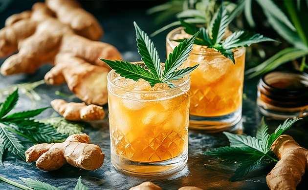 Рецепт имбирной шипучки с коноплей Имбирная шипучка с каннабисом