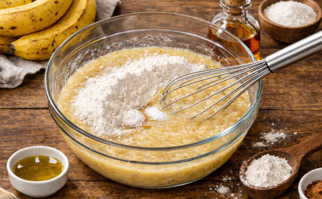 Смешать сухие ингредиенты Пошаговая инструкция приготовления: шаг 4