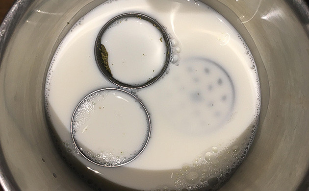 Кипячение в молоке Кипячение гриндера в молоке