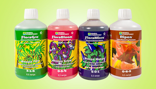 Комплекс минеральных удобрений Комплекс Flora Series HW+Rip от GHE