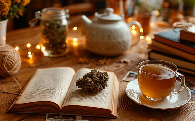 Обстановка для чтения после конопли Идеальная атмосфера для чтения под каннабисом