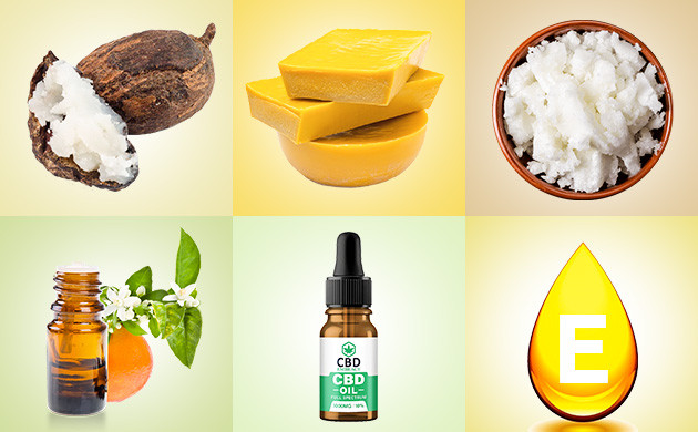 ингредиенты для CBD бальзама КБД помада: ингредиенты