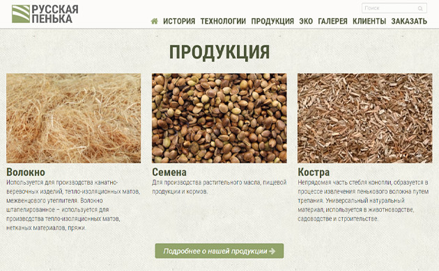 Продажа продуктов из конопли Интернет-магазин Русская пенька