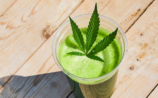 Сок с добавлением листьев конопли Конопляный сок