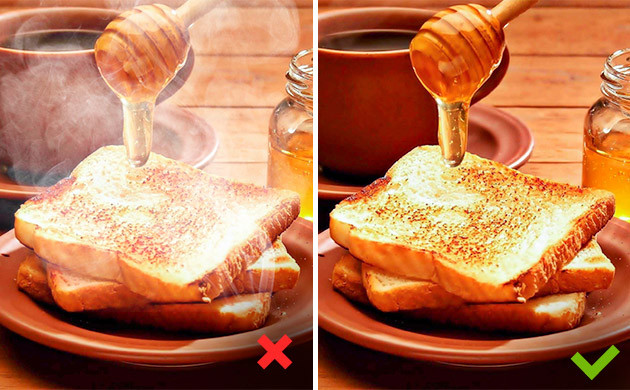 Добавление канна-меда к остывшим блюдам Конопляный мед на горячем и остывшем тосте