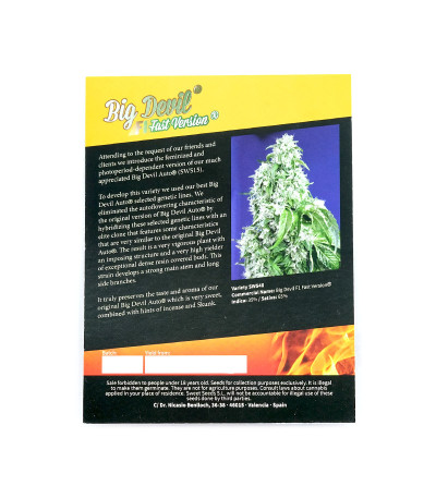 Семена сорта Big Devil F1 Fast Version fem (Sweet Seeds)