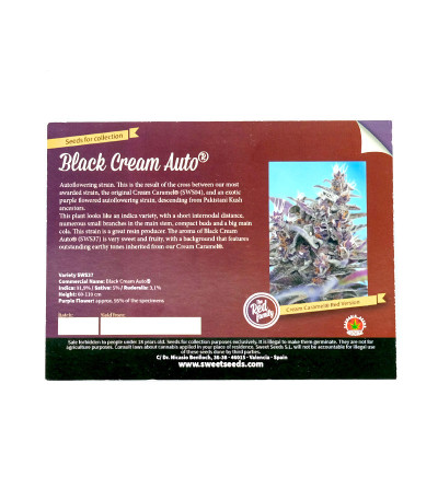 Семена сорта Black Cream Auto fem (Sweet Seeds)