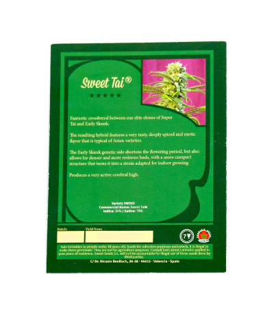 Семена сорта Sweet Tai fem (Sweet Seeds)