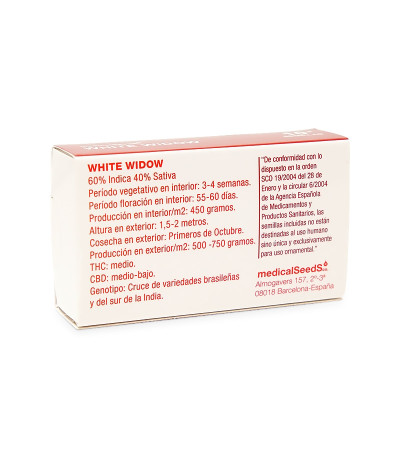 Семена сорта White Widow fem (Medical Seeds)