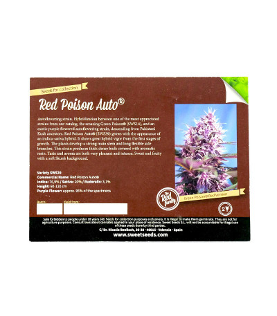 Семена сорта Red Poison Auto fem (Sweet Seeds)